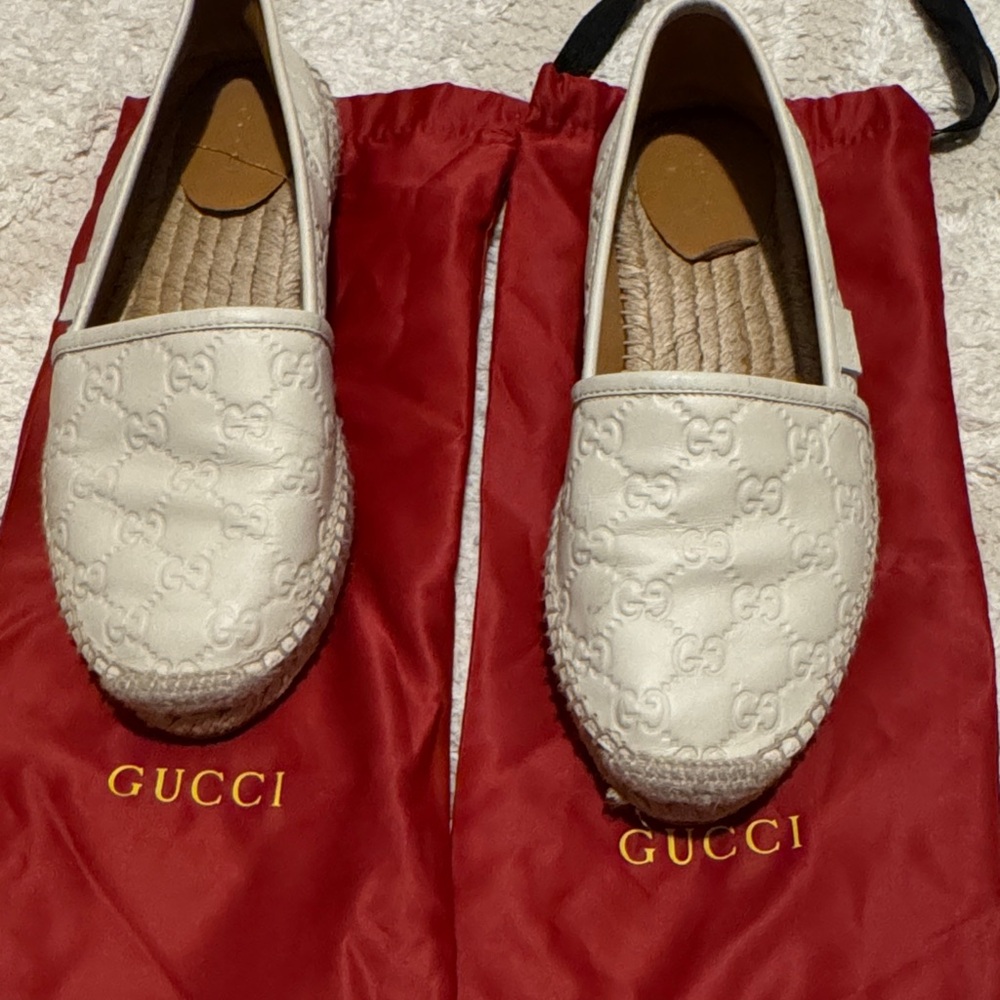 Gucci Women's Cream Espadrilles